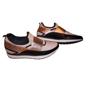 Steve Madden Kyra Gold/Bronze/Black Shoes Womans 9